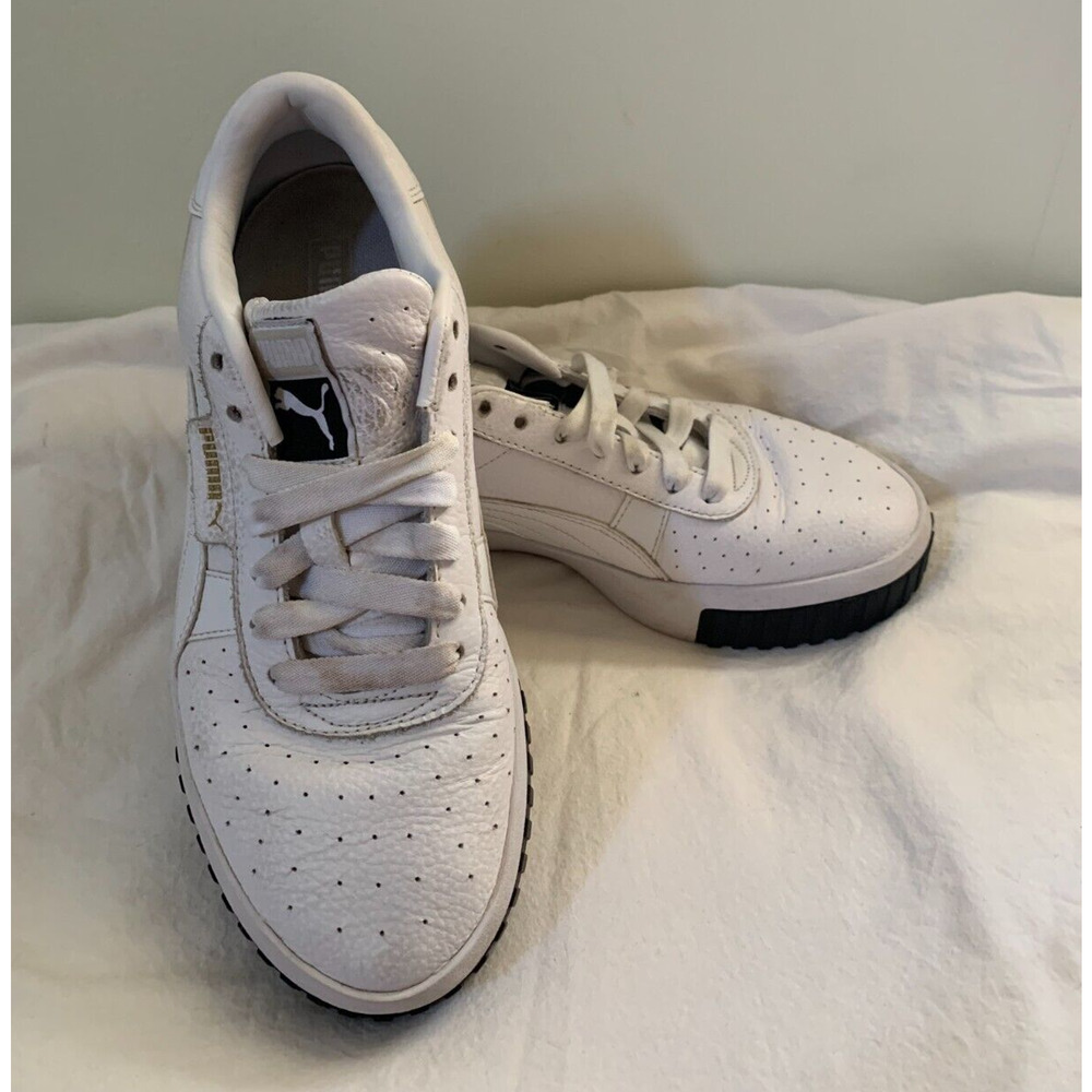 Puma Cali Platform Womens Size 9.5 White Sneakers Casual Shoes 369155-04 - Picture 2 of 12